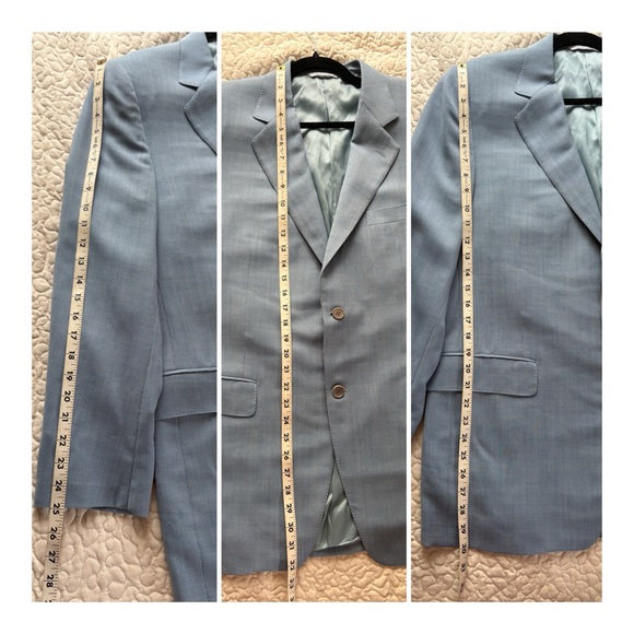 CANALI 100% New Wool Blue 2 Button Suit Sport Coat Blue 52R Italy 42R US 13220 - Picture 16 of 16